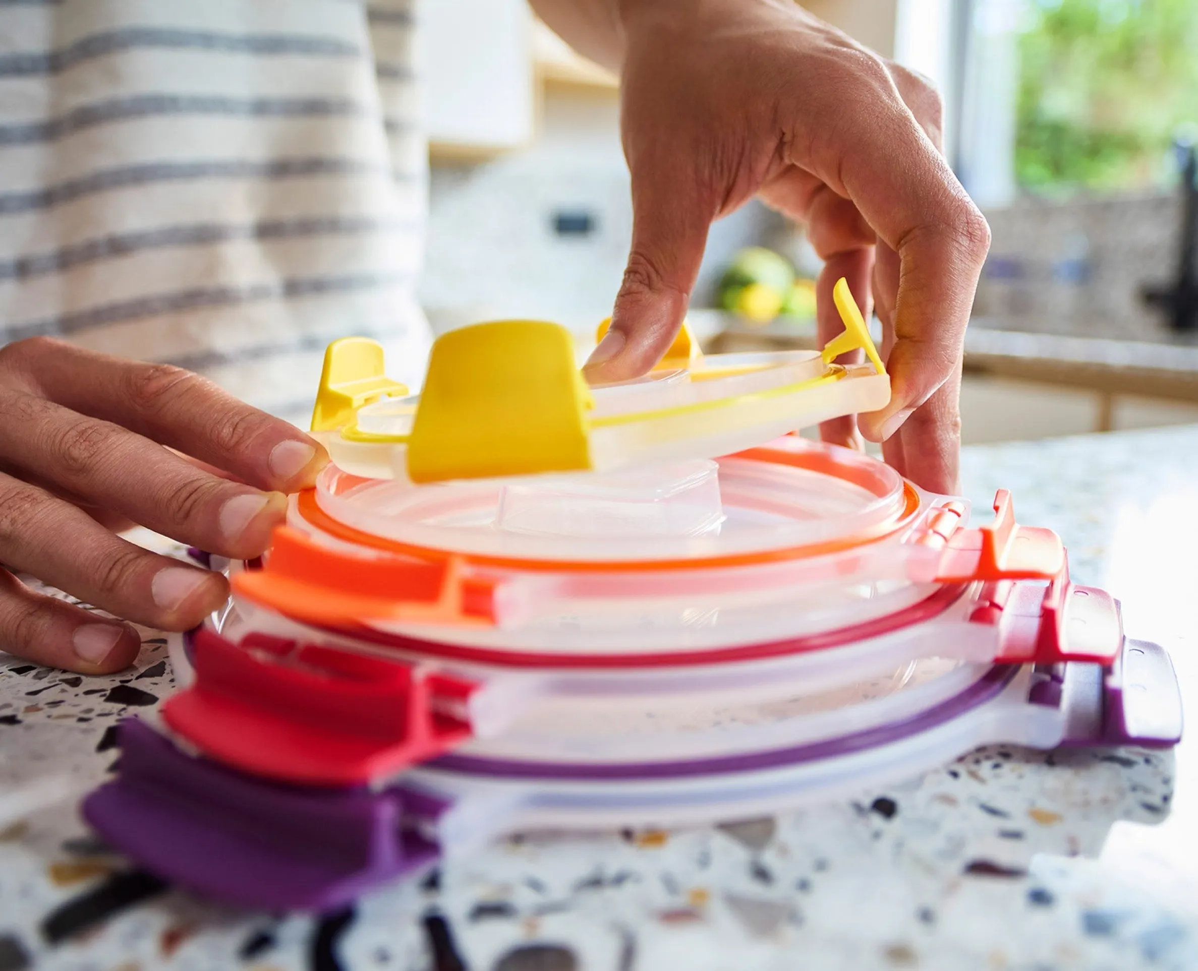 8 Boîtes Alimentaires Empilables Variés Nest™