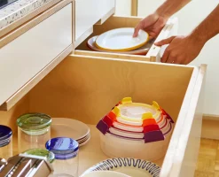 4 Boîtes Alimentaires Rondes Multicolores Nest™ Lock Round