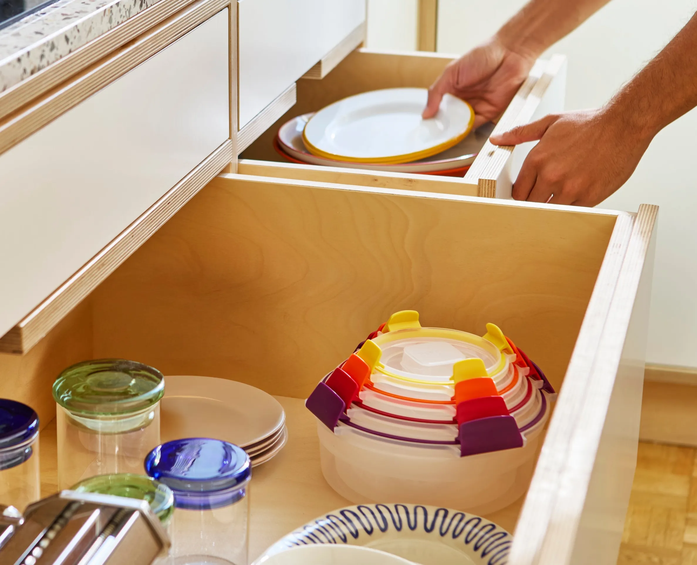 4 Boîtes Alimentaires Rondes Multicolores Nest™ Lock Round