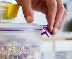 4 Boîtes Alimentaires Rondes Multicolores Nest™ Lock Round