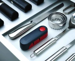 Aiguiseur à Couteau Pliant Rouge Rota™