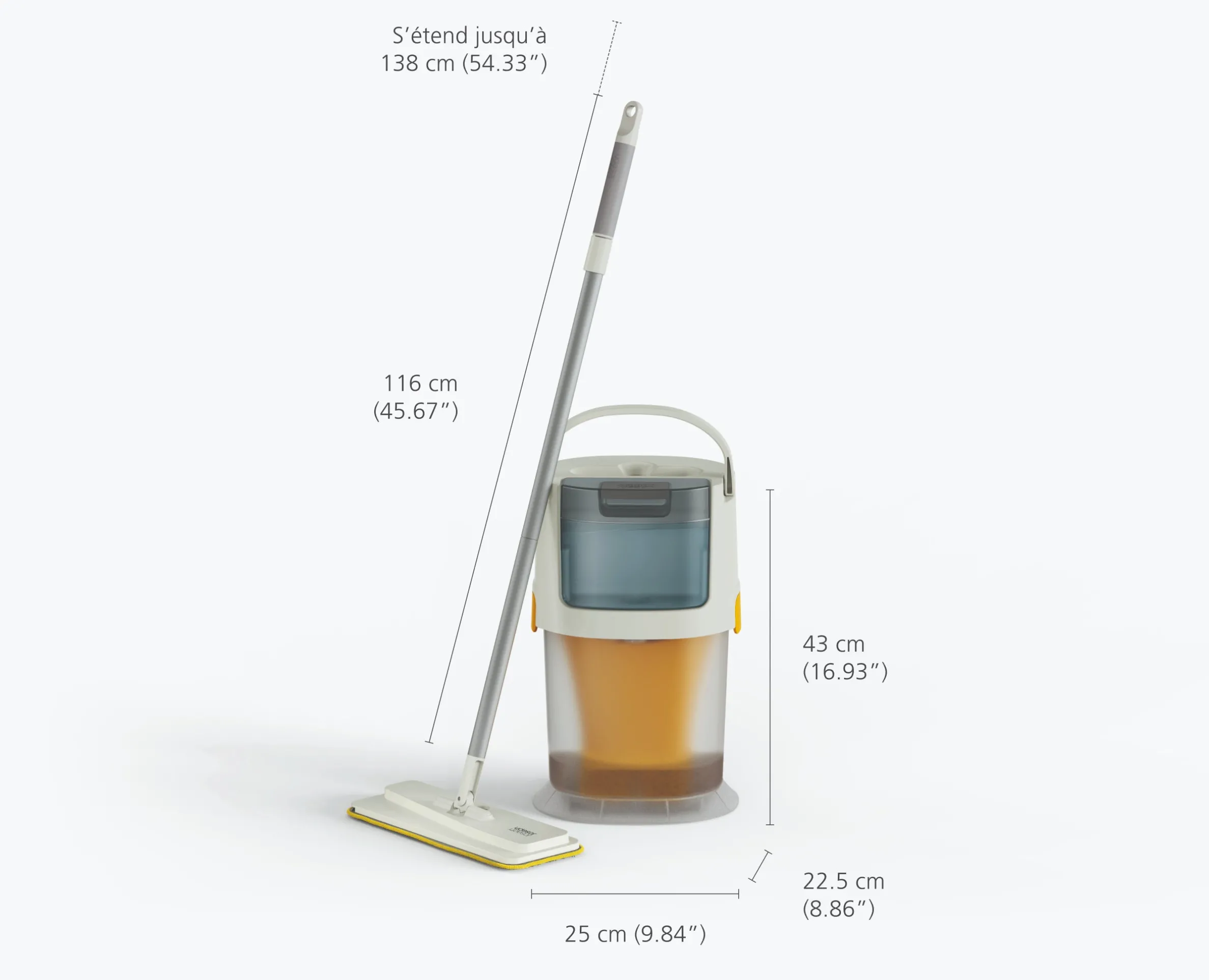 Balai Auto-essorant en Microfibre avec Seau UltraClean