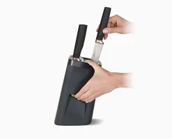 Bloc Couteaux de 6 Pièces avec Système de Verrou LockBlock™ en Noir