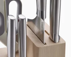 Bloc en Bois avec 5 Couteaux de Cuisine et des Ciseaux Elevate™ Fusion