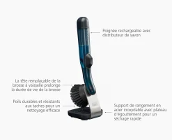 Brosse à Vaisselle & Distributeur de Savon SinkTech™