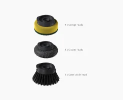 Brosse à Vaisselle avec Distributeur de Savon et 5 Rechanges SinkTech