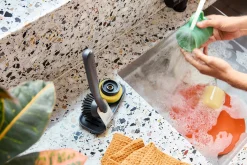 Brosse à Vaisselle avec Tête d'Éponge Interchangeables SinkTech™