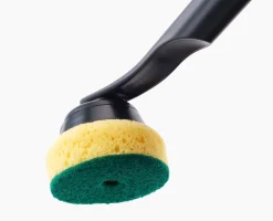 Brosse à Vaisselle avec Tête de Rechange et 4 Têtes Supplémentaires