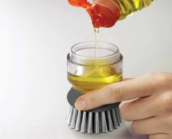 Brosse avec Réservoir Liquide Vaisselle Palm Scrub™