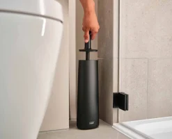 Brosse WC Anti Gouttes Noir Mat Flex™ 360