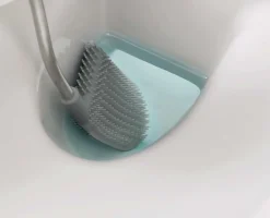 Brosse WC Plate avec Support Blanc Flex™ Lite