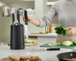 Carrousel de 5 Couteaux de Cuisine Verts Elevate™ - Éditions