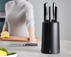 Carrousel de 5 Couteaux de Cuisine Multicolores Elevate™