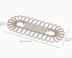 Cintre de séchage écru à accroche rapide Petal™, 32 pièces