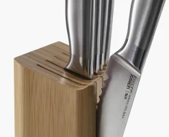 Ensemble de 5 Couteaux de Cuisine Elevate™ avec Bloc en Bambou