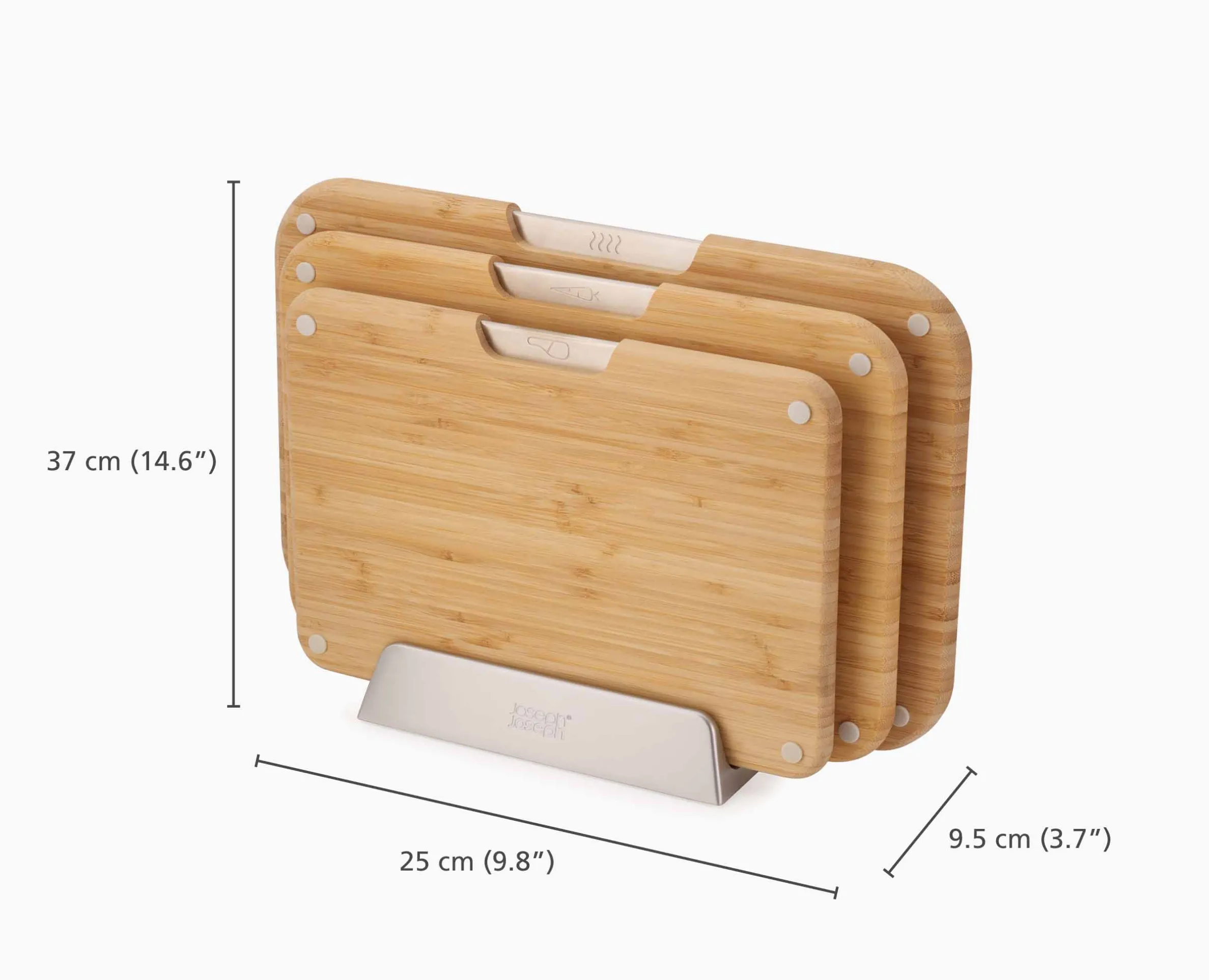 Ensemble de 3 planches à découper en bambou Nest™ Boards