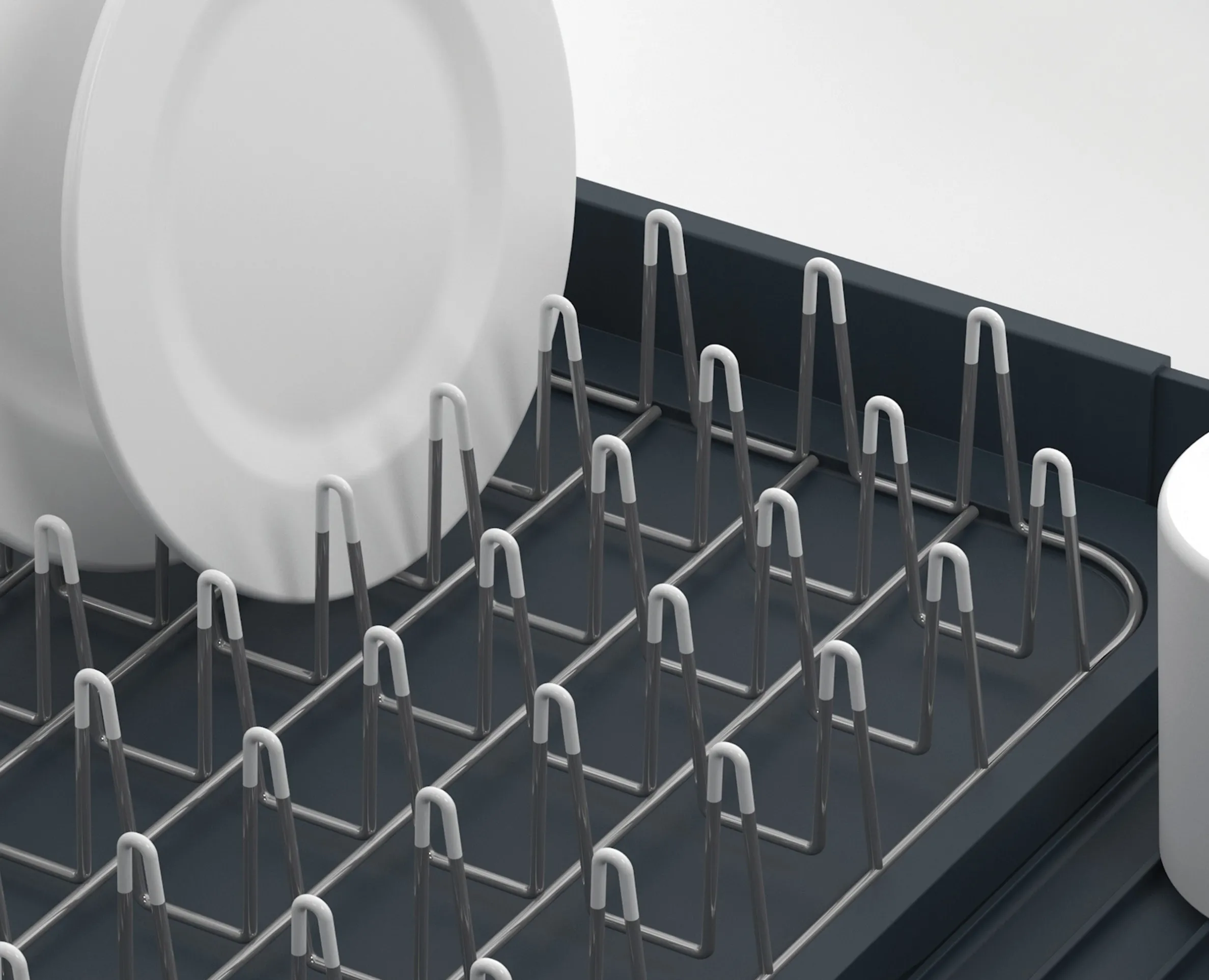 Égouttoir à vaisselle extensible gris Extend™