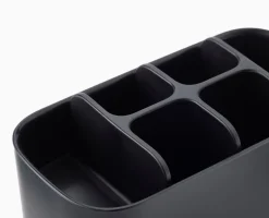Grand Porte Brosses à Dents Noir Mat EasyStore™