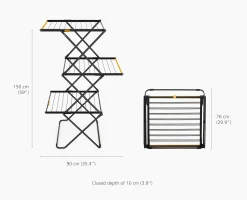 Grand Étendoir à Linge de Grande Capacité 21m AirFrame™ Max