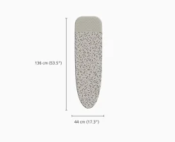 Housse Table de Repassage Écrue 130cm Glide