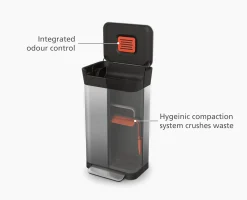 Kit de démarrage compacteur de déchets en acier inoxydable Titan 30L