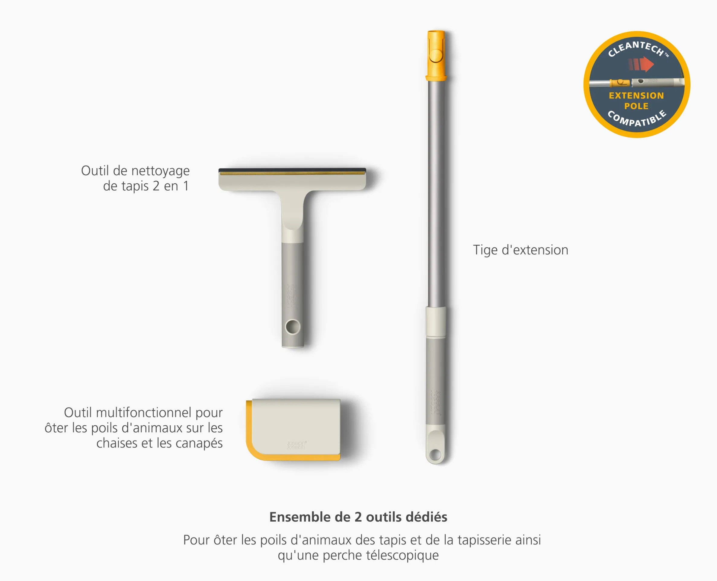 Kit d'Outils pour Enlever les Poils d'Animaux CleanTech™