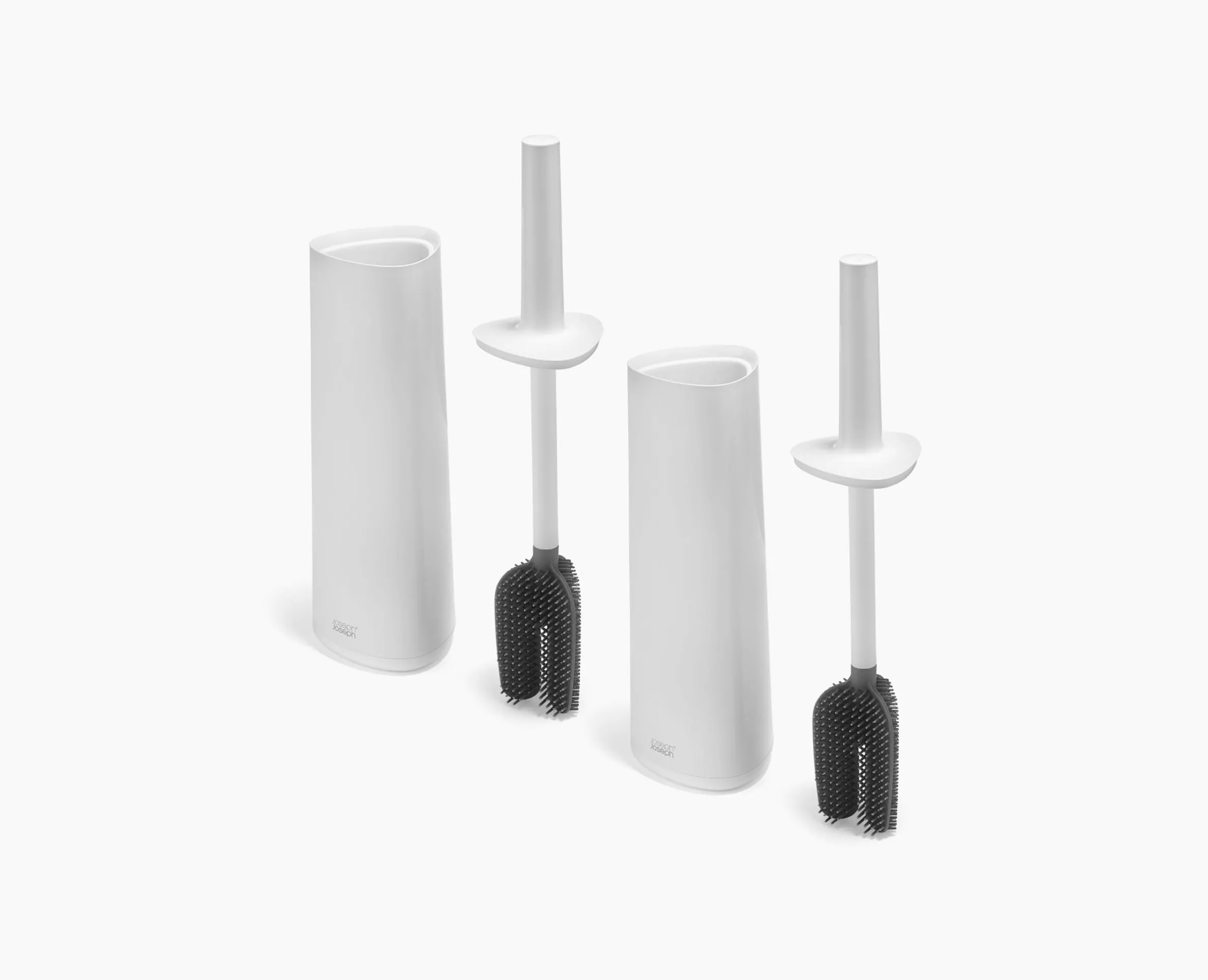 Lot de 2 brosses de toilettes Flex™ 360 blanc brillant