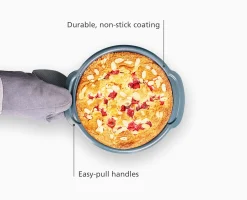 Moule à gâteau rond antiadhésif bleu Nest™ Bake, 23 cm
