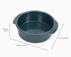 Moule à gâteau rond antiadhésif bleu Nest™ Bake, 23 cm