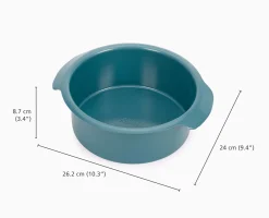 Moule à gâteau rond antiadhésif bleu Nest™ Bake, 20 cm