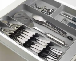 Organisateur de couverts, d'ustensiles et d'accessoires en Gris DrawerStore™