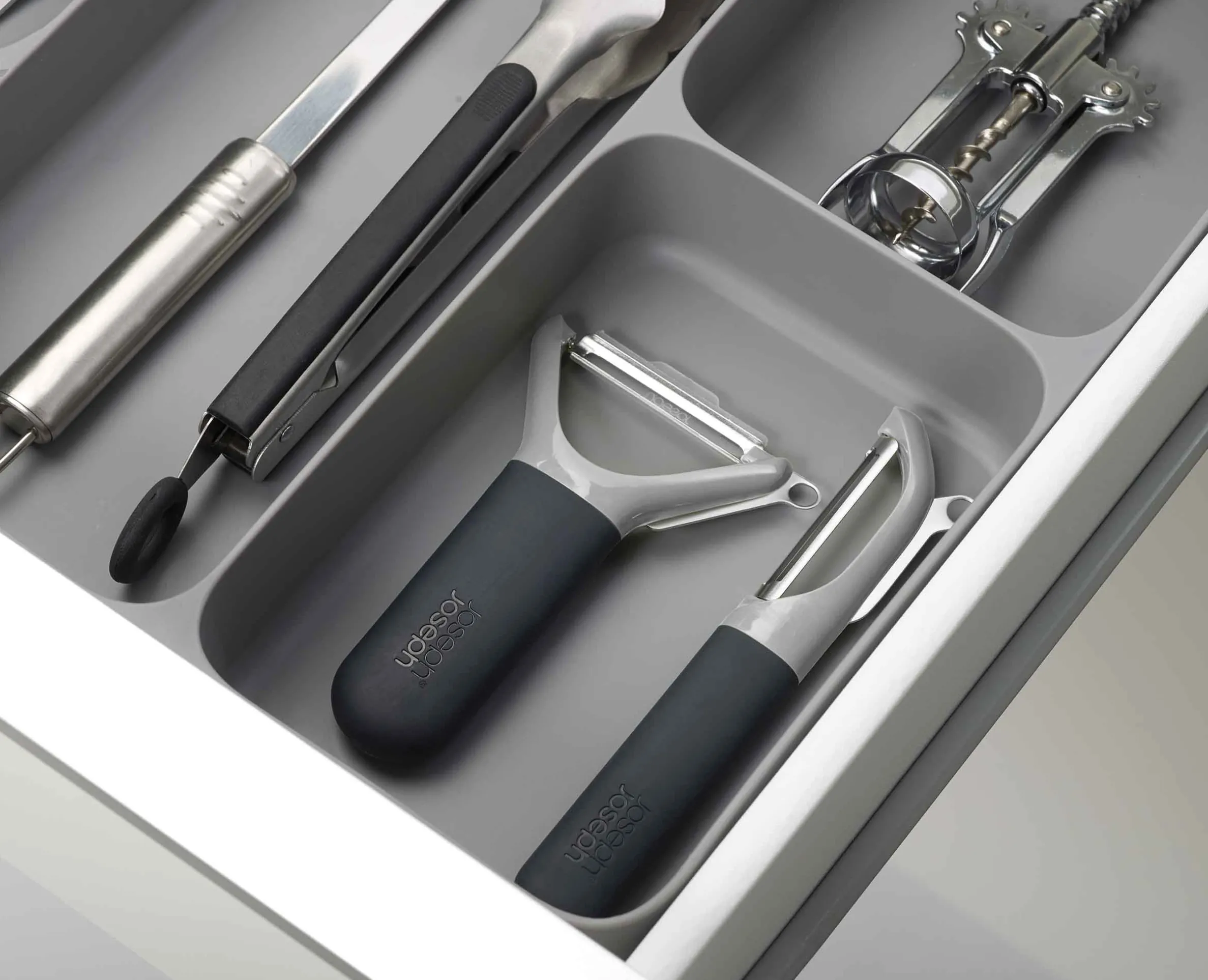 Organisateur de couverts, d'ustensiles et d'accessoires en Gris DrawerStore™