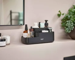 Organisateur de Salle de Bain Noir Mat EasyStore™