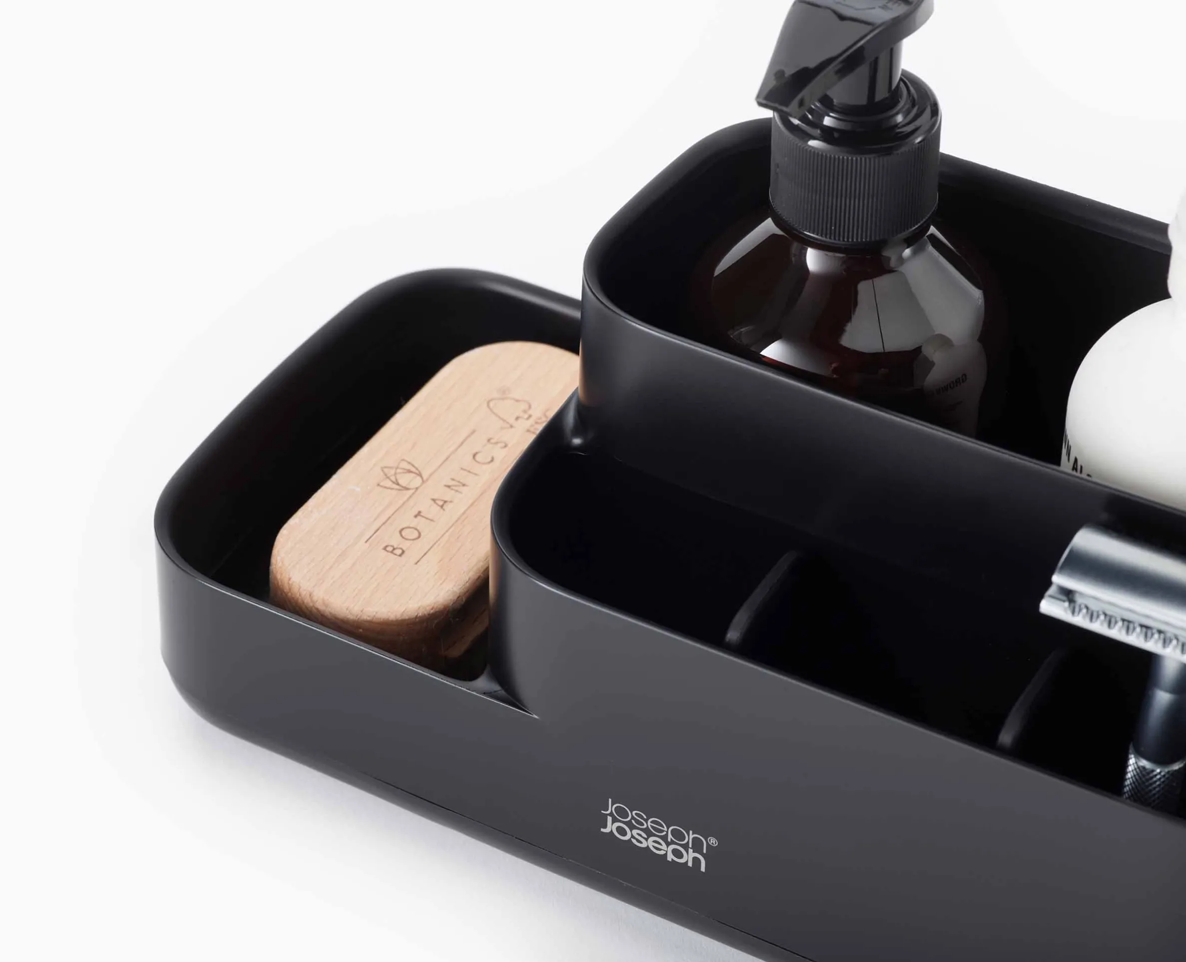 Organisateur de Salle de Bain Noir Mat EasyStore™