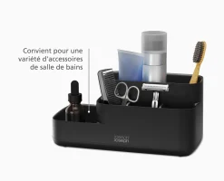 Organisateur de Salle de Bain Noir Mat EasyStore™