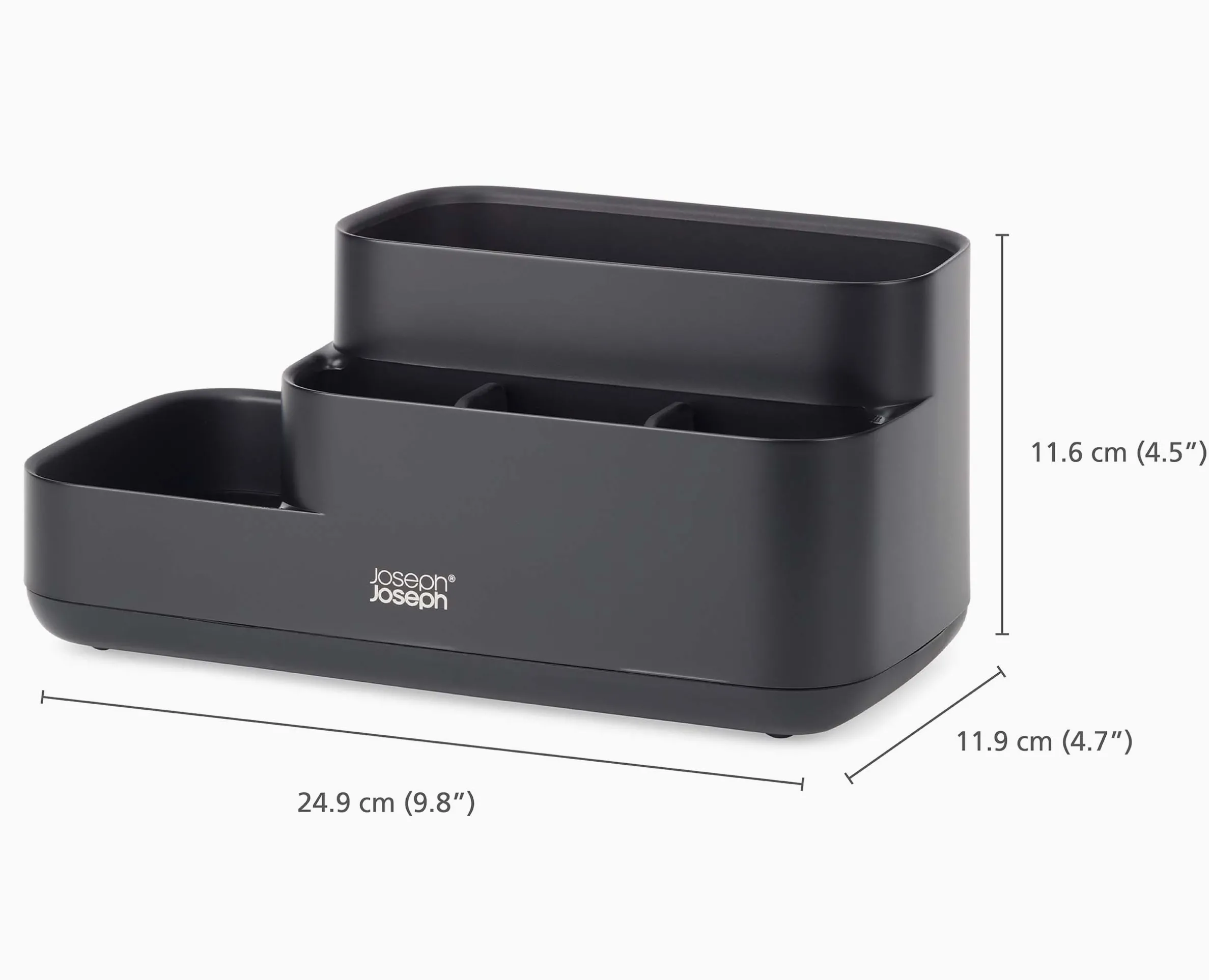 Organisateur de Salle de Bain Noir Mat EasyStore™