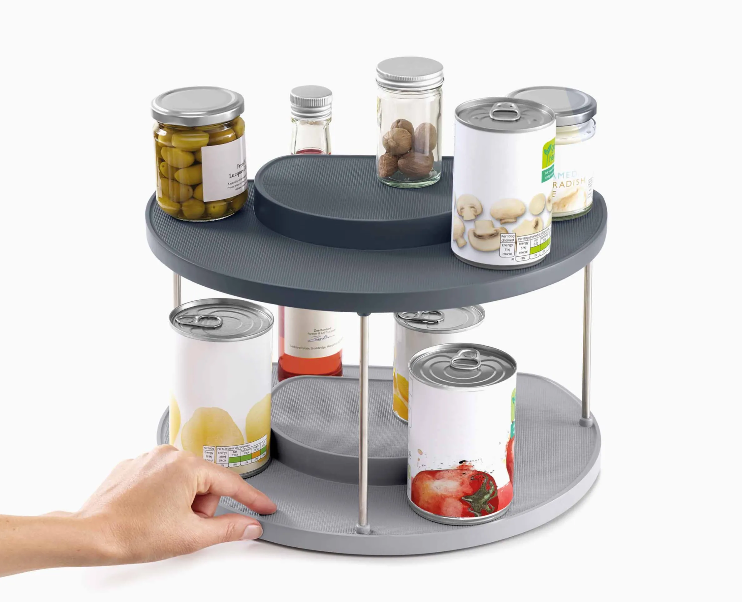 Organisateur Rotatif à 2 Niveaux pour Placard de Cuisine CupboardStore™