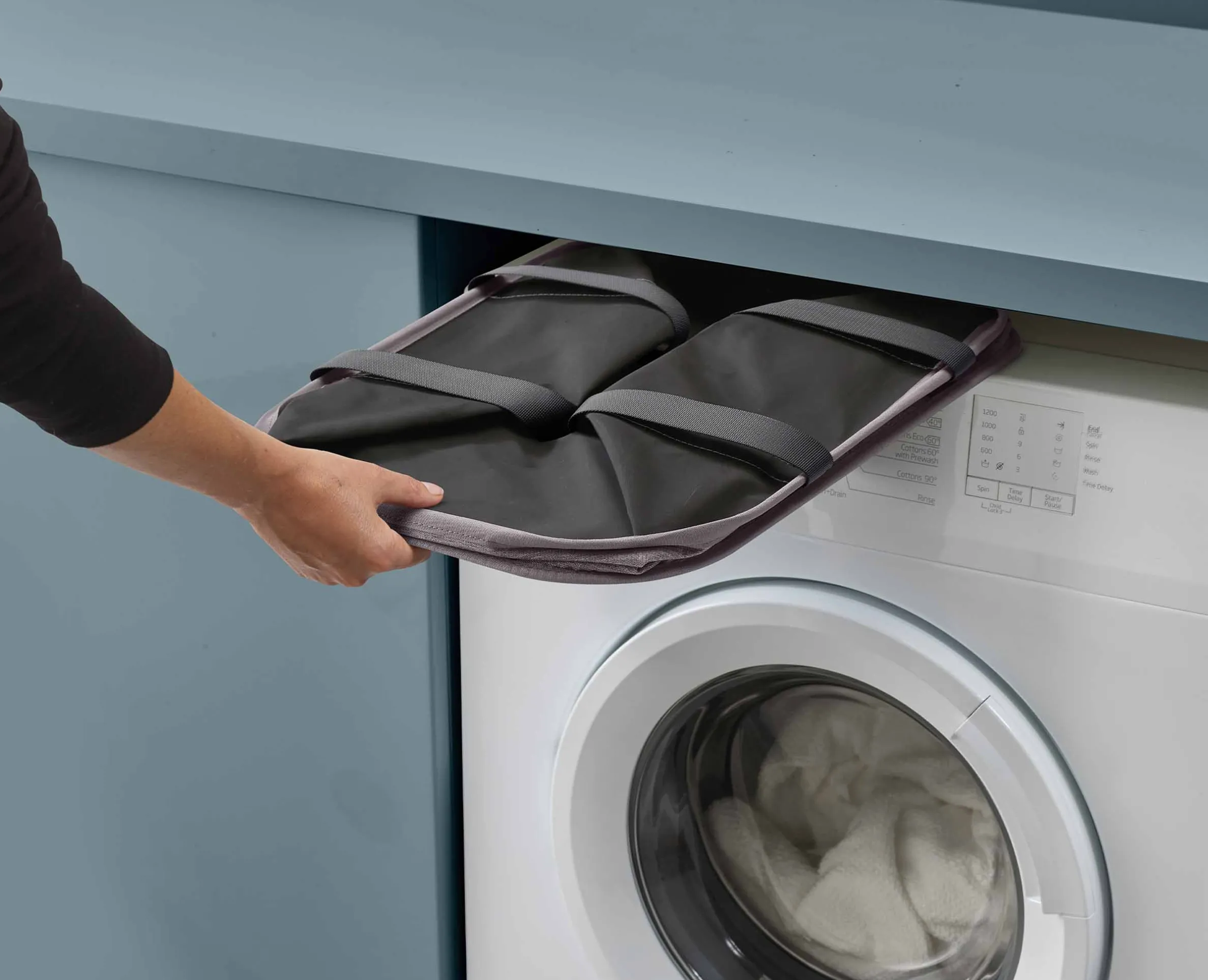 Panier à Linge Pliable 55L Gris Hold-All™ Max