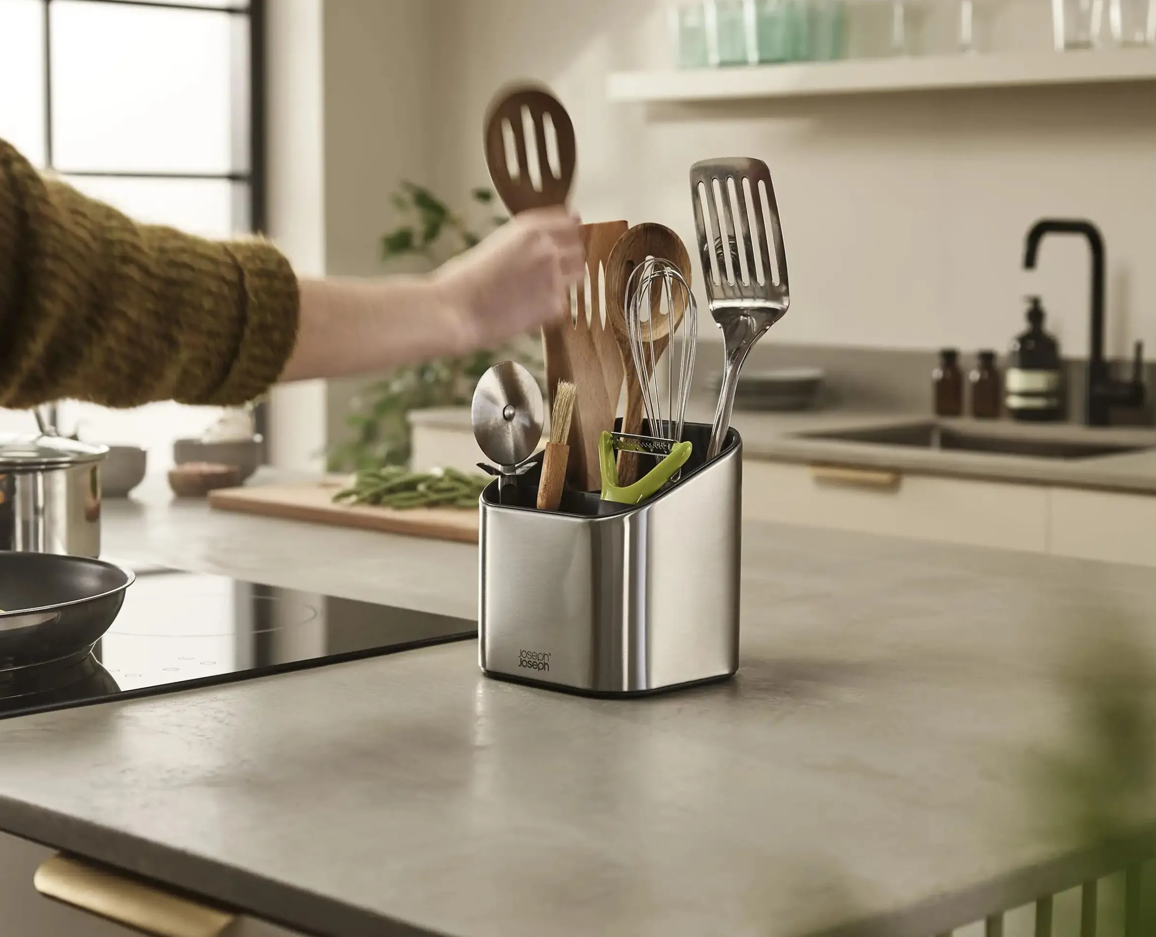 Panier à Ustensiles à Plusieurs Niveaux en Inox Surface™