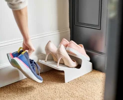 Petit Range-Chaussures Gain de Place Écru Shoe-In™