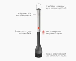 Pinceau Barbecue Rétractable en Silicone GrillOut™