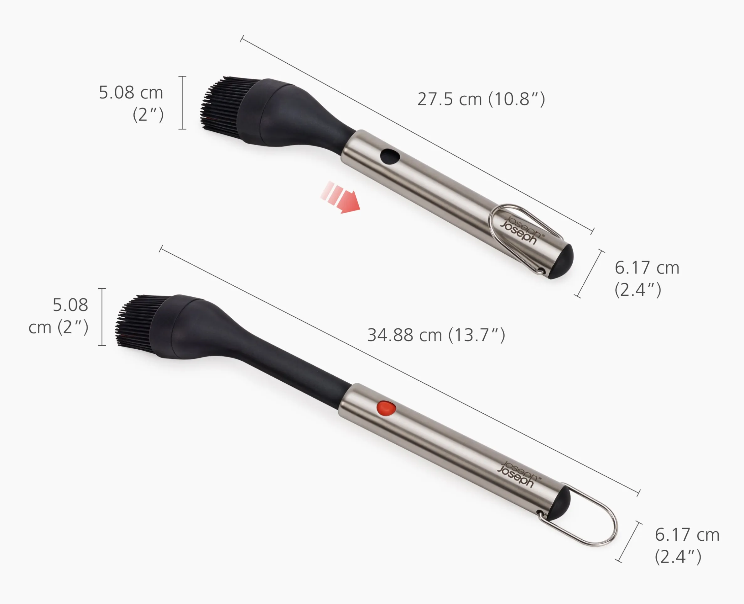 Pinceau Barbecue Rétractable en Silicone GrillOut™