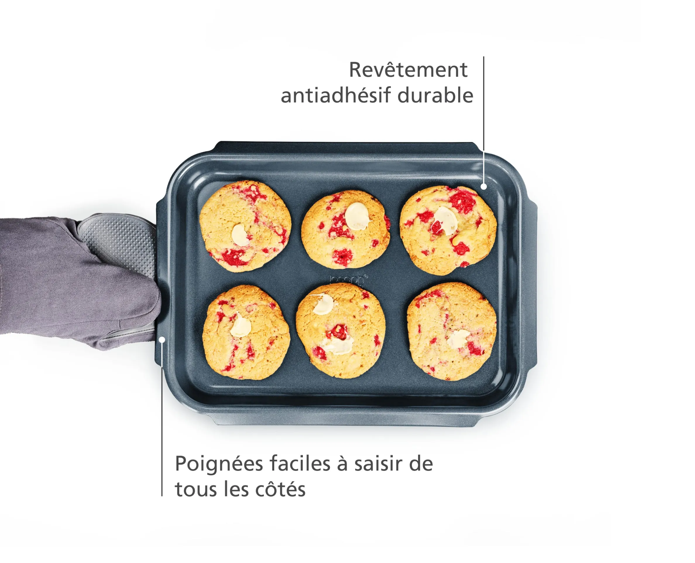 Plat de cuisson antiadhésif bleu Nest™ Bake, grand