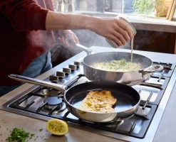 Poêle à Frire Antiadhésive en Inox de 24cm Space Steel