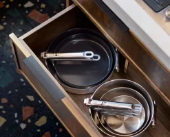 Poêle à Frire Antiadhésive en Inox de 24cm Space Steel