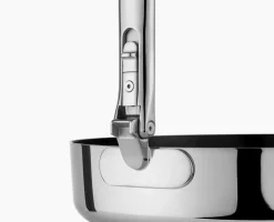 Poêle à Frire Antiadhésive en Inox de 24cm Space Steel
