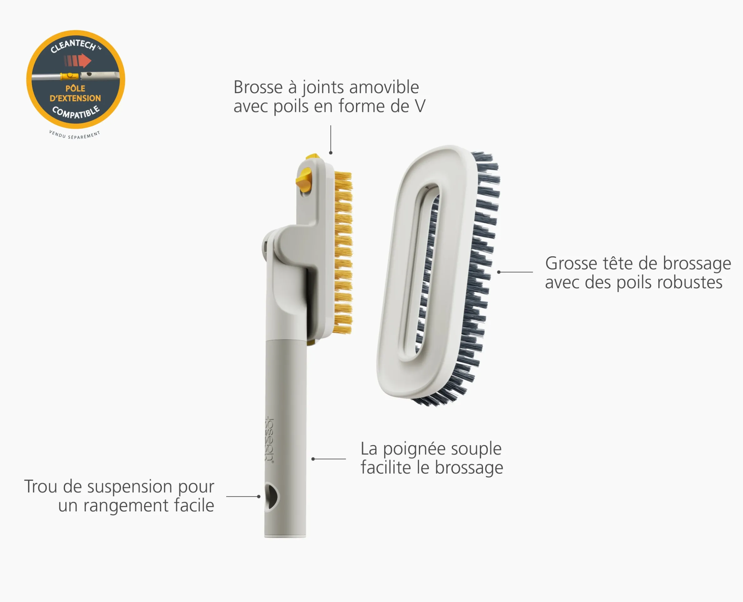 Éponge à Carreaux & Brosse à Joints CleanTech™
