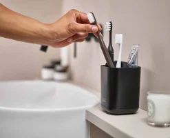 Porte Brosses à Dents Noir Mat EasyStore™