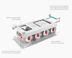 Porte-Canettes Pliable Pour Réfrigérateur Fridgestore™