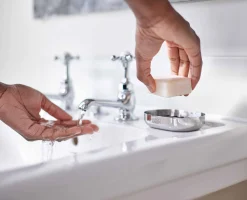 Porte-Savon Avec Égouttoir Inox EasyStore™ Luxe